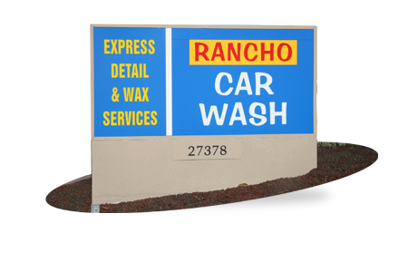 Rancho Car Wash Sign
