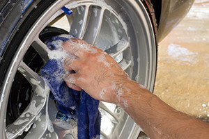 Auto Detailing on Tire