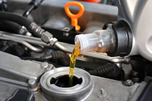 Oil Being Changed For Car
