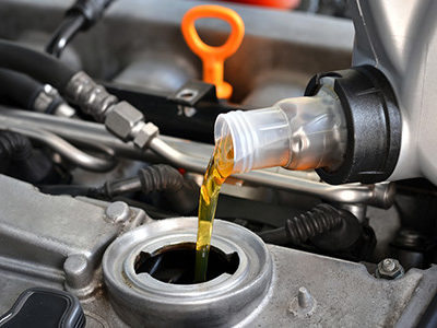 Oil Being Changed For Car